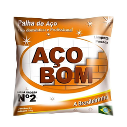 Palha de Aço N.2 22g Açobom - Casa Anzai