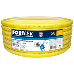 FORTLEV TUBO CORRUGADO AMARELO 1/2 (20MM) - 50 MET... - Casa Anzai