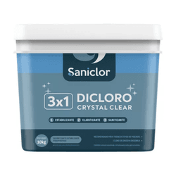 Cloro Multi Ação 3 em 1 Granulado 10kg Dicloro Cry... - Casa Anzai