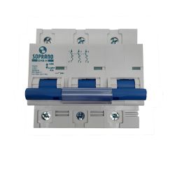 DISJUNTOR TRIPOLAR.80A DIN SOPRANO (SHB3-C80A) - Casa Anzai