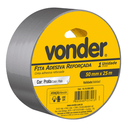 Fita Cinza Adesiva Reforçada 50mmX25m Vonder - Casa Anzai