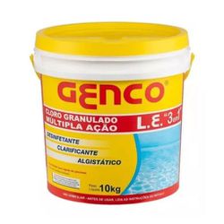 POOL-TRAT CLORO 10KG 3 EM 1 MULTIPLA ACAO GENCO L.... - Casa Anzai
