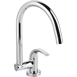 Torneira Para Cozinha De Banca Cromada Pratika Plu... - Casa Anzai