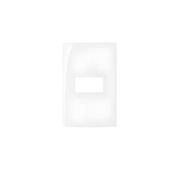 MG PLACA 4X2 1 POSTO HORIZONTAL BR SLEEK (16038) - Casa Anzai