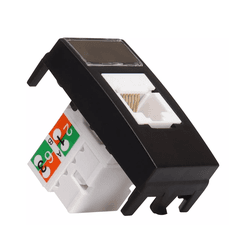 Linha Sleek Ebony Preto Módulo Informática Rj45 Ca... - Casa Anzai