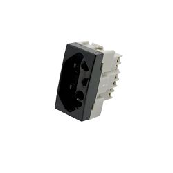 TOMADA LINHA SLEEK EBONY 2P+T 20A 250V - 16820 - Casa Anzai
