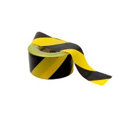 PLASTCOR FITA ZEBRADA 200 METROS PRETO/AMARELO - Casa Anzai