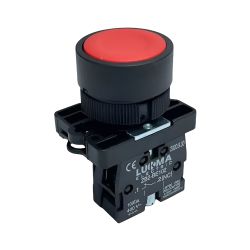 Botão Lukma Lk2 - EA42 Vermelho Pulsante 1NF - Casa Anzai
