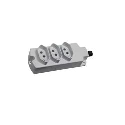 TOMADA TRIPLA 2P+T CZ MARGIRIUS 20A (TMU3-320) - Casa Anzai