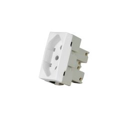 Modulo Tomada Margirius B3 2P+T 10a-250V Branco - Casa Anzai