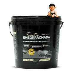 BIOMASSA TINTA EMBORRACHADA 3,6 L - CROMIO - Casa Anzai