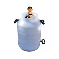 Latão De Leite Plástico Branco Para Ordenha 40 Lt - Casa Anzai
