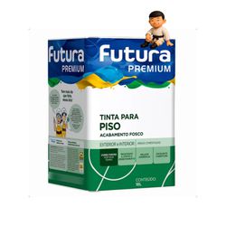 Tinta Piso Fura Premium 18L Preto Base Agua Fosco - Casa Anzai