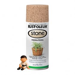 TINTA SPRAY STONE PEDRA BEGE SIENNA - RUST-OLEUM - Casa Anzai