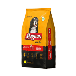 MAGNUS RAÇÃO TODO DIA CÃO ADULTO CARNE 20KG - Casa Anzai