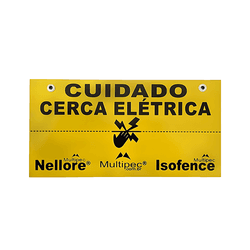 Placa Advertência Nellore - Casa Anzai