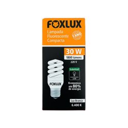 Lâmpada Fluorescente Compacta 30W - 220V (Luz Bran... - Casa Anzai