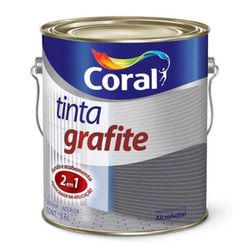 Tinta Grafite Escuro Coral 3,6l - 579 - Casa Cor Tintas