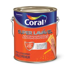 Acrílico Eggshell Super Lavável Branco Coral 3,6l ... - Casa Cor Tintas