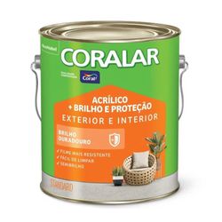 Acrílico Semi-brilho Coralar Branco Coral 3,6l - 1... - Casa Cor Tintas