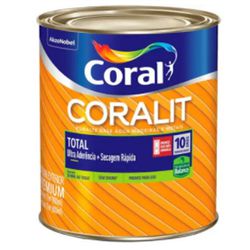 Esmalte Acetinado Branco Coralit Total 0,9l - 576 - Casa Cor Tintas