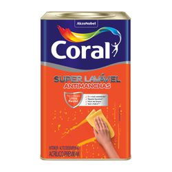 Acrílico Eggshell Super Lavável Branco Coral 18l -... - Casa Cor Tintas