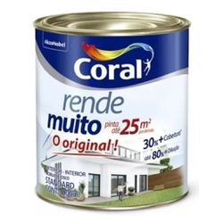 Acrílico Fosco Rende Muito Branco Coral 0,9l - 578 - Casa Cor Tintas
