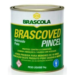 Preto Brascoved Pincel Anti-ruido 1kg Brascola - Casa Costa Tintas