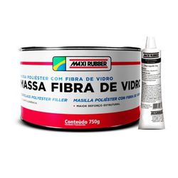MASSA FIBRA DE VIDRO MAXI RUBBER 750GR - Casa Costa Tintas