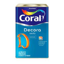 Decora Acrílico Premium Seda Cor Branco 18L - Casa Costa Tintas
