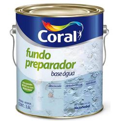 FUNDO PREPARADOR BASE ÁGUA 3,6L CORAL - Casa do Viana