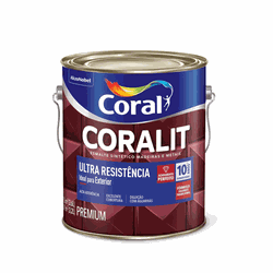 ESMALTE SINTéTICO CORALIT BRILHANTE 3,6L CORAL - Casa do Viana