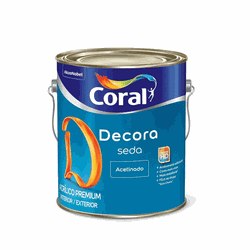 TINTA ACRíLICO ACETINADO DECORA SEDA 3,6L CORAL - Casa do Viana