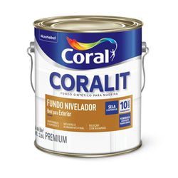 FUNDO NIVELADOR SINTÉTICO BRANCO FOSCO 3,6L CORAL - Casa do Viana