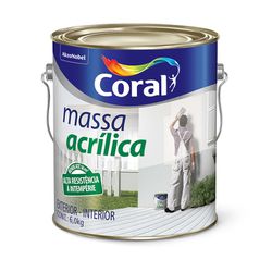 MASSA ACRÍLICA 6KG CORAL - Casa do Viana
