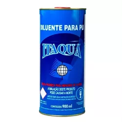 DILUENTE PARA PU E POLIÉSTER 0,9L ITAQUÁ - Casa do Viana
