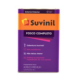  TINTA ACRÍLICA FOSCO COMPLETO 18L SUVINIL - Casa do Viana