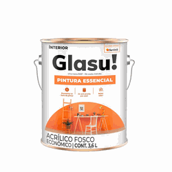 TINTA ACRÍLICA FOSCO GLASU PINTURA ESSENCIAL 3,6L - Casa do Viana