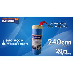 FILME DE MASCARAMENTO ISOPAINT AZUL 240CMX20M 48MM... - Casa do Viana