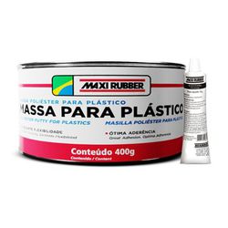 MASSA POLIESTER P/ PLASTICO MAXI RUBBER - Casa do Viana