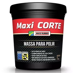 MASSA POLIR N2 MAXI CORTE 1KG MAXI RUBBER - Casa do Viana