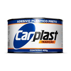 COLA PLASTICA PRETO 400GR CARPLAST - Casa do Viana