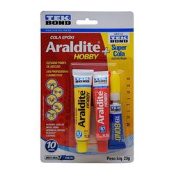 COLA ARALDITE KIT HOBBY 23G + TEKBOND INSTANTANEA ... - Casa do Viana