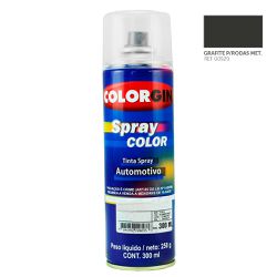 SPRAY AUTOMOTIVO GRAFITE MET PARA RODAS LAZZUDUR - Casa do Viana