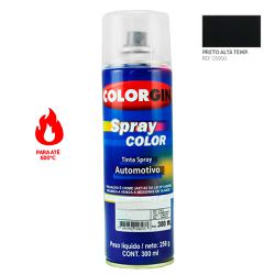 SPRAY AUTOMOTIVO PRETO ALTA TEMPERATURA LAZZUDUR - Casa do Viana