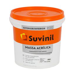 MASSA ACRILICA 25KG SUVINIL - Casa do Viana