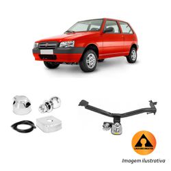 Engate Reboque Fixo Fiat Uno 2004 a 2015 (Quadrada... - A Casa dos Engates