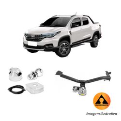 Engate Reboque Fixo Fiat Strada 2021 a 2024 700kg ... - A Casa dos Engates