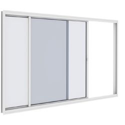 Classic Vitro Correr Alumínio Branco 2 Folhas 120x... - Casa Fácil Materiais Para Construção