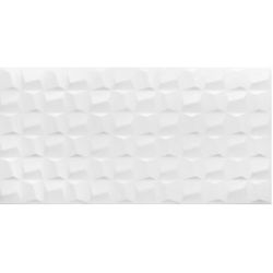  Revestimento Eliane Cubic White AC 30x90cm - Casa Fácil Materiais Para Construção